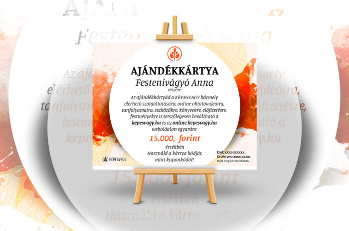 Képesvagy ajándékkártya festés élmény ajándék könyv